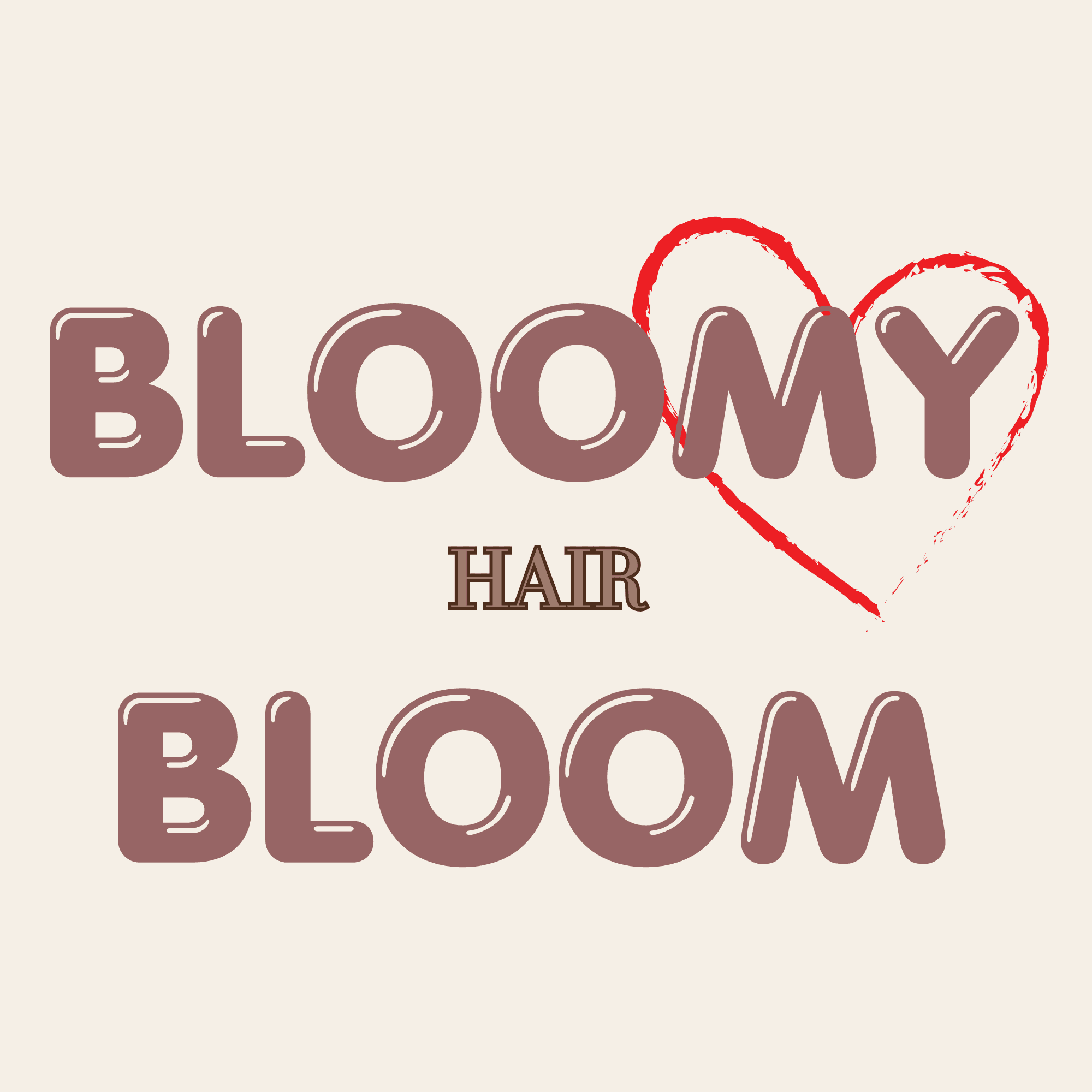 Bloomy Bloom. Hair logo